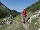 Jörg zwischen Großem Kar und Heli-Kraft-Klettersteig (8. Sep.)