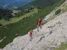 Heli-Kraft-Klettersteig: Erich und Jörg auf der Riesenleiter (8. Sep.)