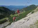 Heli-Kraft-Klettersteig: Erich und Jörg auf der Riesenleiter (8. Sep.)