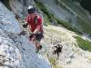 Heli-Kraft-Klettersteig: Erich und Lin auf der Riesenleiter (8. Sep.)