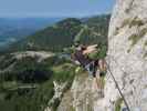 Heli-Kraft-Klettersteig: Lin zwischen 3. Seilbrücke und Ausstieg (8. Sep.)