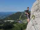 Heli-Kraft-Klettersteig: Lin zwischen 3. Seilbrücke und Ausstieg (8. Sep.)