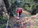 Bergmandl-Klettersteig: Erich und Jörg am 2. Pfeiler (8. Sep.)