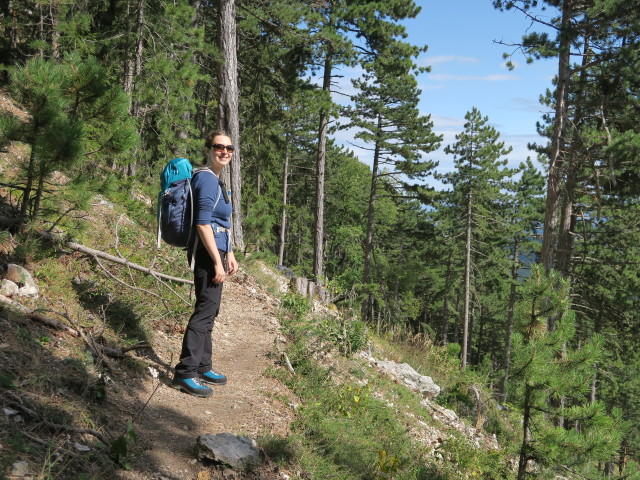 Sabine am Wandfußsteig