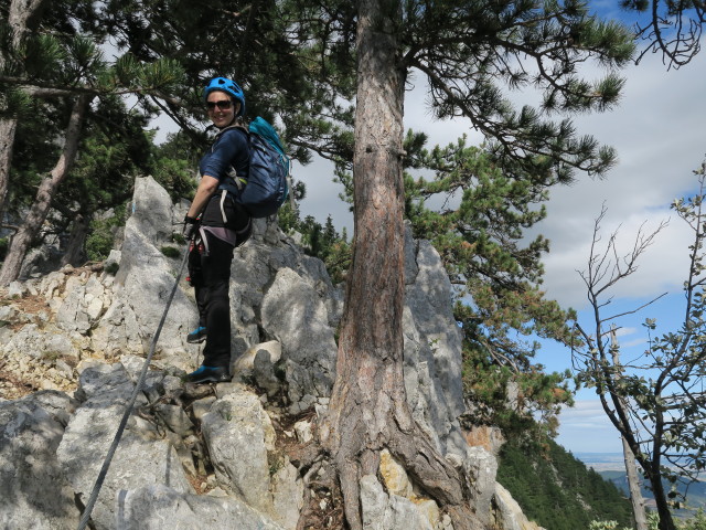 Gebirgsvereins-Klettersteig: Sabine am Grat