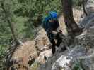 Gebirgsvereins-Klettersteig: Sabine im Braunerwandl