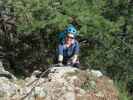 Gebirgsvereins-Klettersteig: Sabine im Braunerwandl