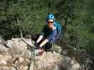 Gebirgsvereins-Klettersteig: Sabine im Braunerwandl