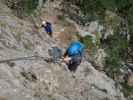 Gebirgsvereins-Klettersteig: Sabine in der Weningerwand