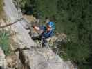 Gebirgsvereins-Klettersteig: Sabine in der Weningerwand