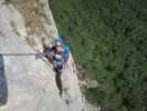 Gebirgsvereins-Klettersteig: Sabine in der Weningerwand