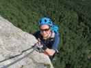 Gebirgsvereins-Klettersteig: Sabine in der Weningerwand