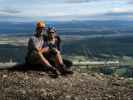 Gebirgsvereins-Klettersteig: Ich und Sabine am Kyselak-Platzerl