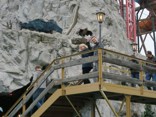 Alexandra, Florian, Viktoria und Norbert in der Wildalpenbahn