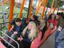 Norbert, Viktoria, Stefan, Katharina, Sabine, ich und Alexandra in der Super-8er-Bahn