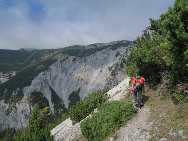 Carmen am Holzknechtsteig zwischen Bachingerbr&uuml;ndl und Haid-Klettersteig
