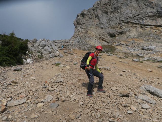 Carmen am Holzknechtsteig zwischen Schröckenfuchskreuz und Haid-Klettersteig