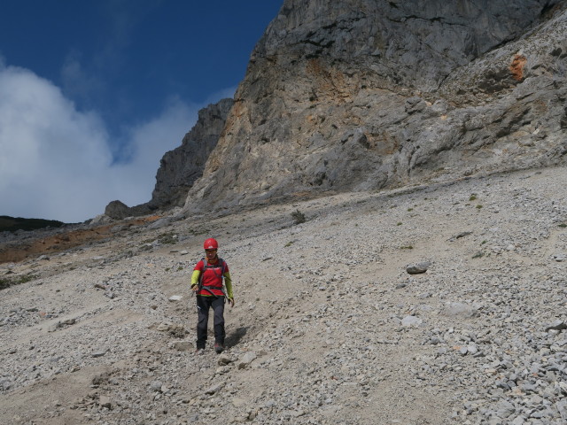 Carmen am Holzknechtsteig zwischen Schr&ouml;ckenfuchskreuz und Haid-Klettersteig