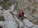 Königschusswand-Klettersteig: Carmen im mittleren Teil