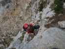 Königschusswand-Klettersteig: Carmen im mittleren Teil