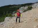 Carmen am Holzknechtsteig zwischen Schröckenfuchskreuz und Haid-Klettersteig