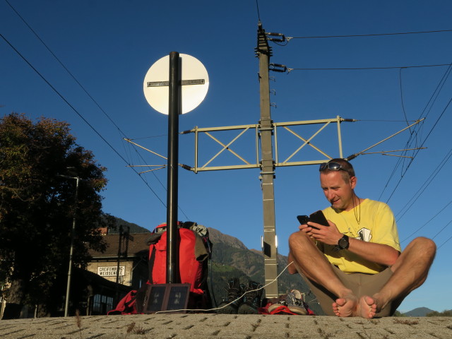 Ich im Bahnhof Greifenburg-Wei&szlig;ensee, 589 m