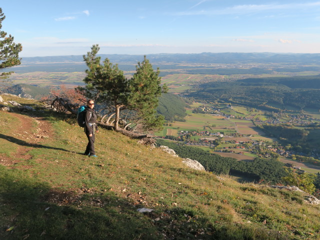 Sabine zwischen Wildenauer-Klettersteig und Hubertushaus