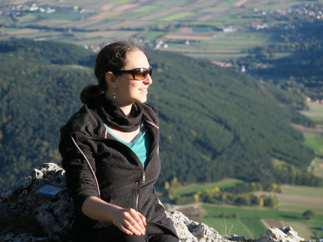 Sabine beim Hubertushaus