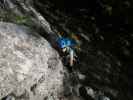 Wildenauer-Klettersteig: Sabine in der Einstiegswand