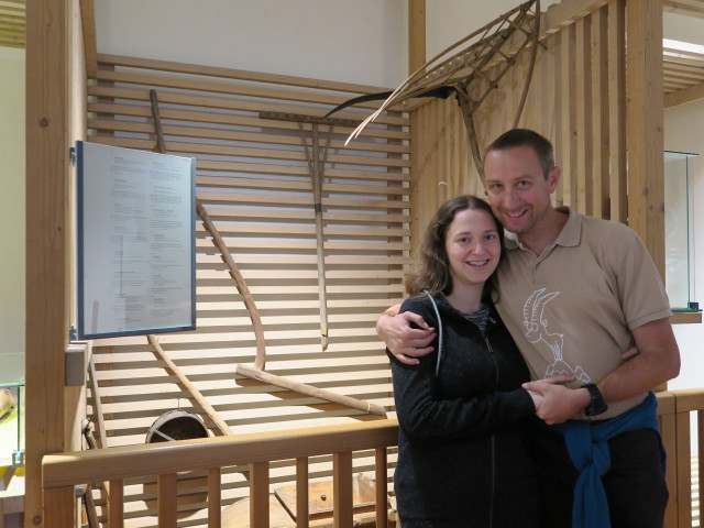 Sabine und ich in der Sammlung 'Geräte und Handwerk'