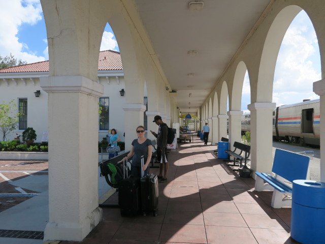 Sabine in der Orlando Station (5. Nov.)