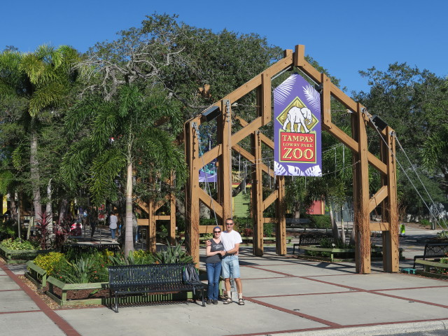 Sabine und ich in Tampa's Lowry Park Zoo (11. Nov.)