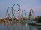The Incredible Hulk Coaster in Universal's Islands of Adventure (8. Nov.)