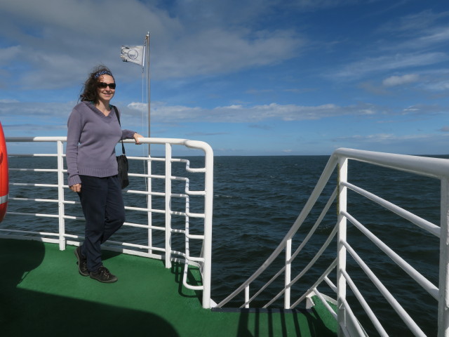 Sabine auf der Lady Chadwick (13. Nov.)