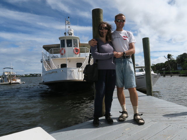 Sabine und ich auf Cabbage Key (13. Nov.)