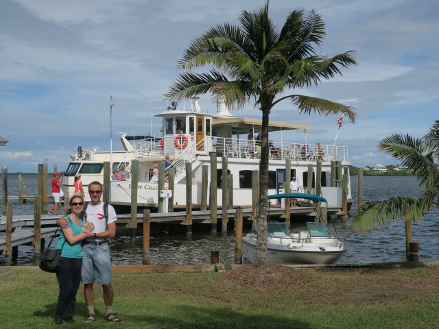 Sabine und ich auf Cabbage Key (13. Nov.)