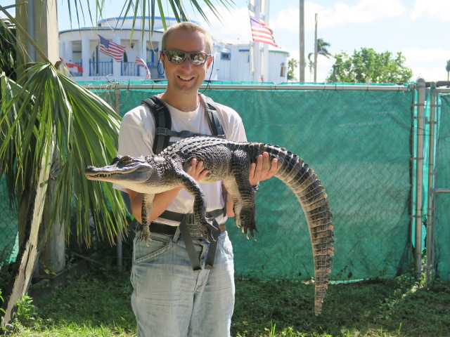 Ich am Everglades City Boardwalk (14. Nov.)