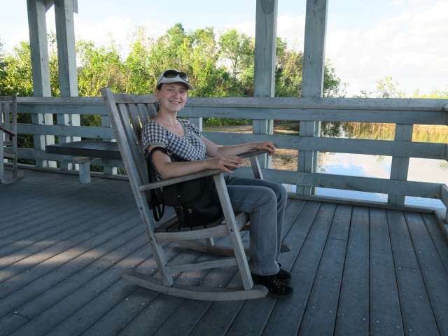 Sabine im Ernest F. Coe Visitor Center im Everglades National Park (14. Nov.)