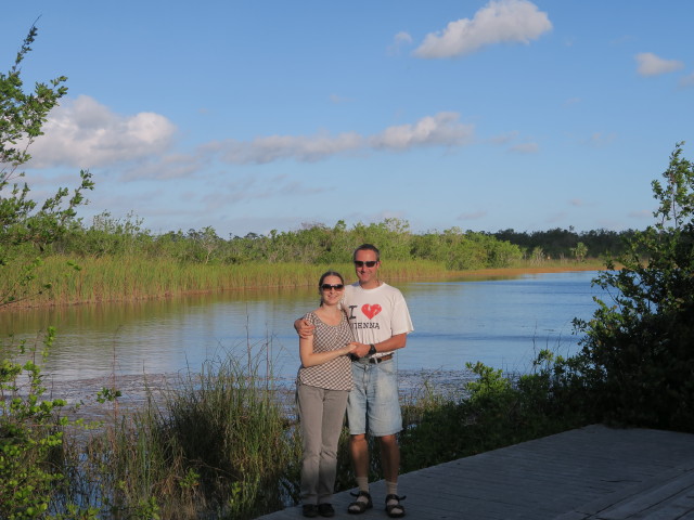 Sabine und ich beim Ernest F. Coe Visitor Center im Everglades National Park (14. Nov.)