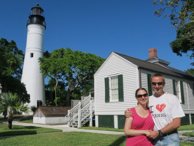 Sabine und ich beim Key West Lighthouse (15. Nov.)