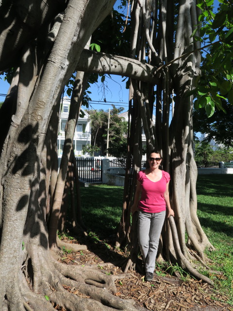 Sabine beim Key West Lighthouse (15. Nov.)