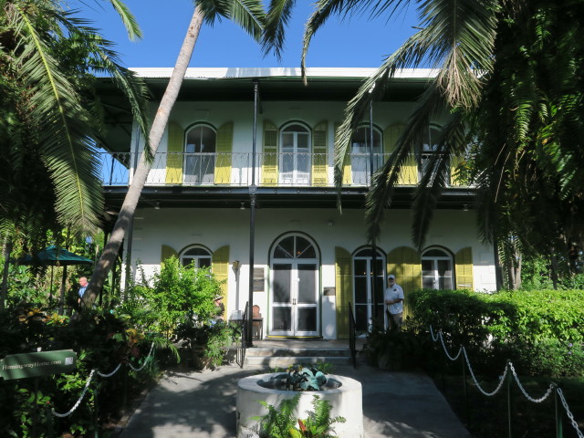 Ernest Hemingway House in Key West (15. Nov.)