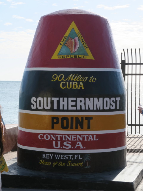 Southernmost Point Continental U.S.A. in Key West (15. Nov.)