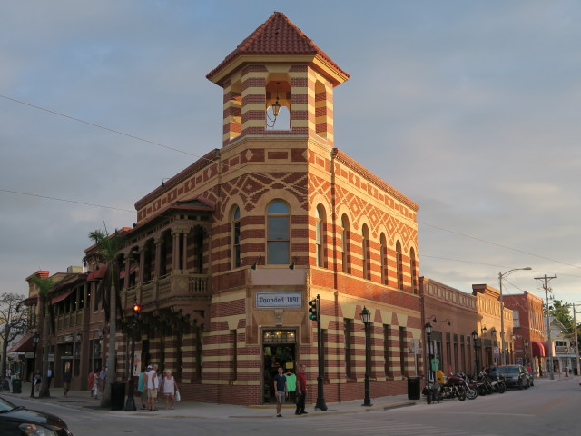 Duval Street und Front Street in Key West (15. Nov.)