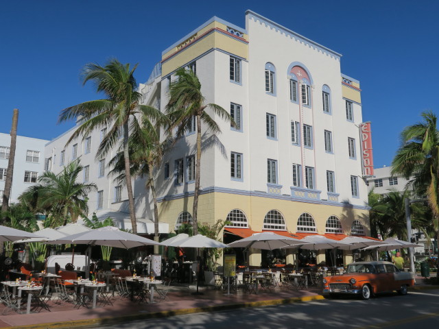 Edison Hotel in Miami Beach (18. Nov.)