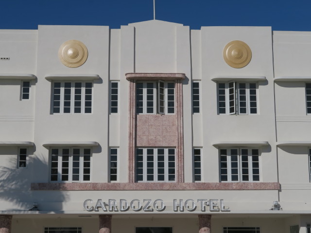 Cardozo Hotel in Miami Beach (18. Nov.)