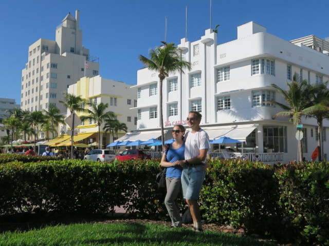 Sabine und ich im Lummus Park in Miami Beach (18. Nov.)