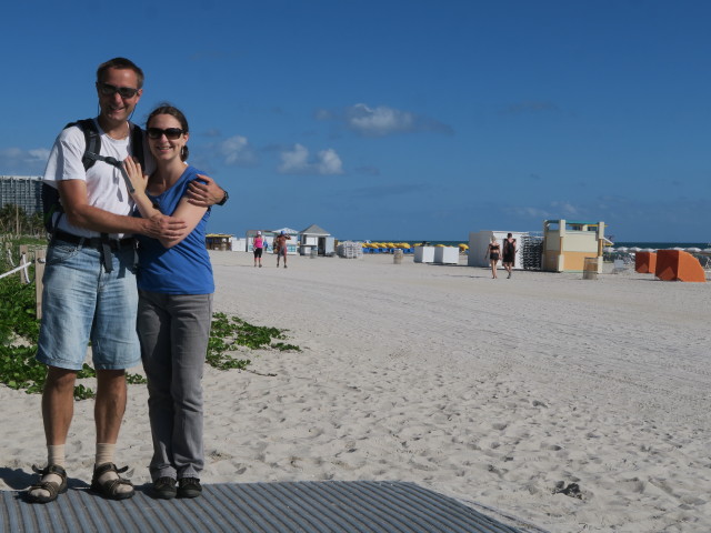 Ich und Sabine am Miami Beach (18. Nov.)