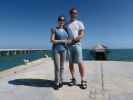 Sabine und ich bei der Bahia Honda Rail Bridge (16. Nov.)