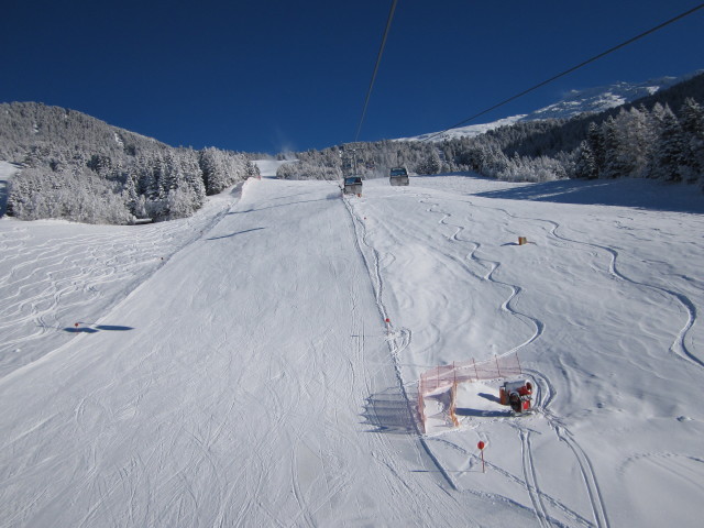 Tal-Abfahrt von der Hochzeigerbahn aus